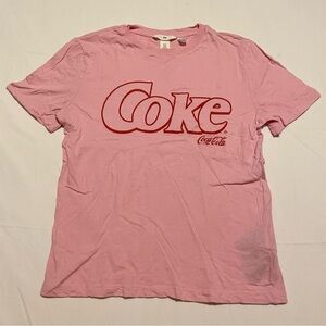 H&M Coke Coca Cola Pink T-Shirt Women’s Size XS